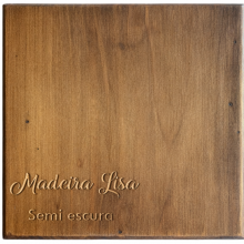 Madeira Lisa Semi Escura